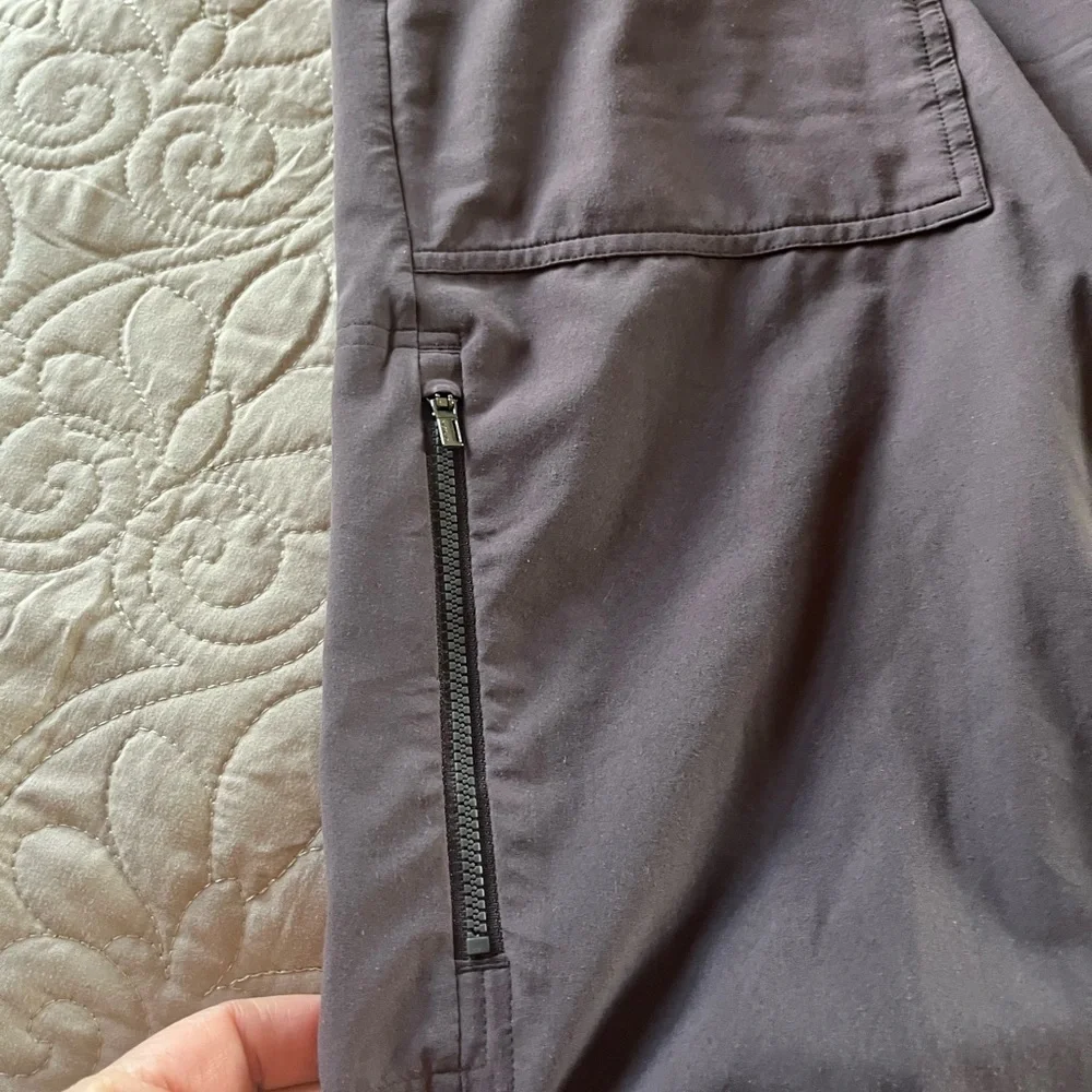 Athleta Brooklyn with zipper.  Brownish purple color.  Slate - Picture 2 of 5